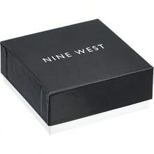 Nine West Tono plateado y flotante - Blanco/Gris, Plata - Ver 4