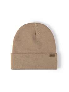 6pcs Solid Color Knit Hat + Solid Color Fingerless Gloves (6-Piece Set), Boys/Girls Outdoor Cold-Proof Casual Winter Beanie Suitable For Daily Wear - White+Beige+Khaki - View 4