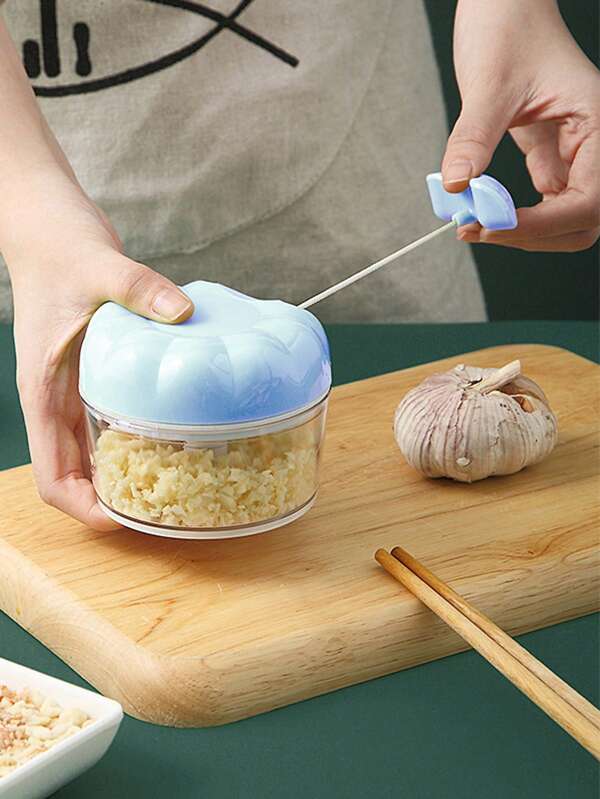 1pc Multi-Function Garlic Press Tool, Manual Garlic Crusher, Kitchen Garlic Mincer, Mini Food Processor For Garlic Paste