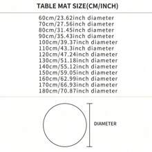 0.25mm Thick Transparent Round PVC Tablecloth, Waterproof, Scratch-Resistant, Heat-Resistant Tabletop Protective Film, Suitable For Home, Hotel, Dining Table, Coffee Table