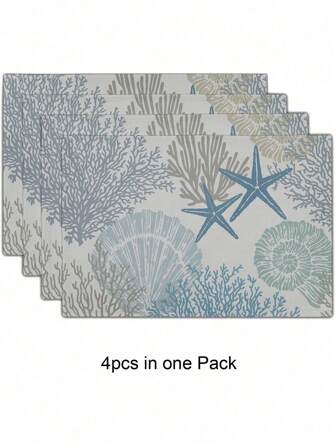 4개 방수 텍스트 인쇄 우드 그레인 패턴 리넨 테이블 매트, 모던 스타일 인쇄된 패브릭 주방 컵 코스터, 내열성 리넨 웨스턴 테이블 매트, 가정용, 호텔, 레스토랑, 축제 행사, 파티 식탁 장식에 적합합니다