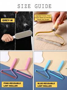 1 pieza, Cepillo quitapelos de doble cara para mascotas - Reutilizable, Quitapelusas mágico de ropa, Cepillo de pelusa y polvo estático manual para ropa, sofá, muebles, ropa de cama y alfombras - Herramienta eficaz para quitar el pelo de perro y gato y limpiar