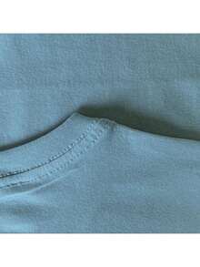 Tropical Summer Cropped Top | Comfort And Style With Exclusive Print - Baby Blue - View 3