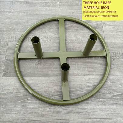 现代锻铁装饰花架，底座，多功能花基，适用于大型人造花，坚固的三孔设计，适用于婚礼、活动和家居装饰、圣诞节、万圣节、感恩节、毕业典礼