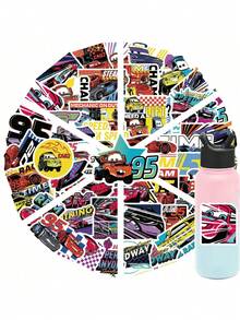 Disney 50 miếng dán xe hơi chính hãng, có bản quyền, hình Mater, 2 kiểu, chất liệu vinyl chống thấm nước, dùng để trang trí bình nước, laptop, điện thoại, xe hơi, quà tặng sinh nhật. - Nhiều màu 2 - Xem 6