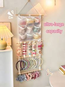 1 件儿童发饰展示架，多层发带收纳架，优雅发饰收纳解决方案