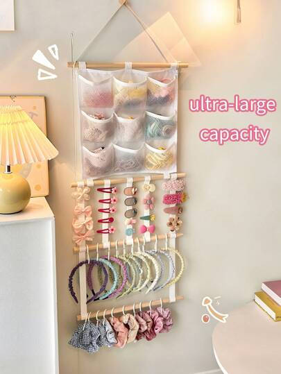 1 件儿童发饰展示架，多层发带收纳架，优雅发饰收纳解决方案