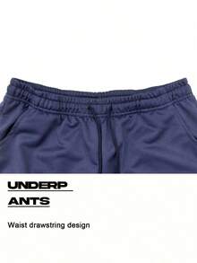 男士两件套运动户外跑步九分裤，纯色简约健身裤，弹性腰带配抽绳，多种颜色可选，四季皆宜，适合作为礼物送给丈夫、男友、年轻人，也适合喜欢春季健身运动的朋友。 - 藏蓝色 - 查看 2