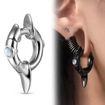 1PC Vintage 316 Stainless Steel Ear Weights Hangers Gauges Tunnels For Stretched Lobe Piercing Women Body Jewelry