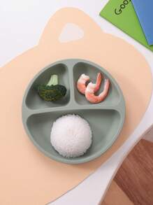 PopLittleOne 1pc Baby Sucker Silicone Dining Plate Children Dishes Suction Toddle Training Tableware Kids Feeding Bowls Baby Stuff