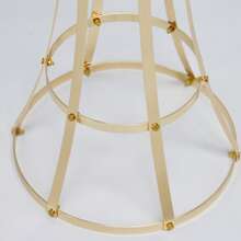 Vaso de metal dourado de 32 polegadas para decoração de mesa central, adequado para recepção de casamento, festa de aniversário, decoração de casa