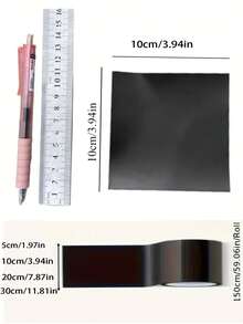 强力管道裂缝修补防水密封胶带，使用方便，用途广泛，一次粘合即可瞬间密封，持久耐用，适用于家庭、厨房、浴室、管道、水桶、漏水管道修补、户外花园软管、管道胶带、粘合剂、密封剂、绝缘胶带修补，也适用于返校季、万圣节和圣诞节假期。 - 黑色 - 查看 10