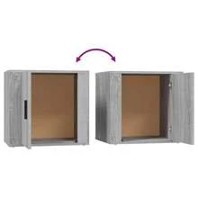 Comodino Larryhot Sonoma Grigio 50x39x47 cm, Bello e Pratico, Ideale per riporre oggetti e decorare la casa - Grigio - Visualizzare 8