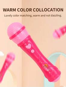1 件儿童双音无线麦克风，唱歌放大器麦克风玩具，动态音效和高保真音频，适合男孩和女孩，生日/毕业礼物，颜色随机