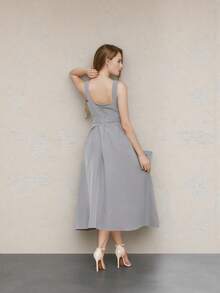 Tailored Dress With Cups Fashion Items!!! - Grey - View 2