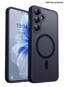 Premium Matte Magnetic Wireless Charging Phone Case Designed For For Galaxy S25, S24, S23 Ultra Plus, Featuring Shockproof Lens Protection And A Durable Acrylic Back.