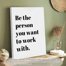 1 幅帆布海报“做你想成为的人”，励志名言墙面艺术装饰画，适用于家居装饰、客厅和卧室，无框 - 彩色 - 查看 10