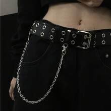 80cm Metal Chain Pants Chain Accessories, Streetwear Hip Hop Unique Hanging Decoration For Pants, Bags Fall, Autumn, Halloween Autumn-Winter Accessories,Suitable For Teens, Youth,Men,Casual, Outdoor, Athletic, Vacation, Graduation Gifts, Birthday, Daily Wear