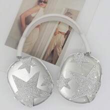 Rhinestone Star Design Protective Case For AirPods Max Headphones - Clear - View 2