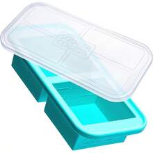 2-Cup Silicone Freezer Molds With Lids – Freezing Lasagna, Leftovers, Soups, Sauces, Casseroles, Ready-Made Meals, Etc.– Cranberry Flavor, 2-Pack - nước - Xem 9