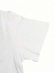 Children's T-Shirt Round Neck Short Sleeve Oversized Style Casual Colorful Simple Suitable Ideal For Girls And Seasons Cotton Bow Print - trắng - Xem 7