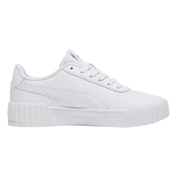 Big Kid's Puma Carina 3.0 Charm Puma White-Puma White-Silver (403860 01)