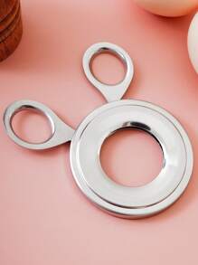 1/2pcs Boiled Egg Topper, Egg Shell Cracker, Stainless Steel, Eggshell Cutter, Practical, Convenient To Operate, Household Eggsplitting Machine, Kitchen Tools, Kitchen Utensils