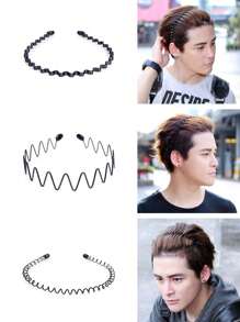 5 件套时尚防滑头带，波浪发带适合日常使用，洗脸或化妆，万圣节、圣诞节的绝佳礼物，发带、发箍、发饰、节日配饰