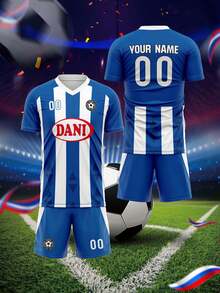 Customized Espanyol La Liga Football Jersey With Personalized Graphics, Logo, Name And Number, Unisex, Breathable Quick-Dry Fashionable Sports T-Shirt Suitable For Badminton, Volleyball And Football Training - Multicolor - View 2