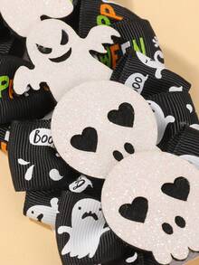 bilicaca 4pcs Halloween Girls Hair Clips, Halloween Elements Party Hair Clips, Suitable For Halloween Use - متعدد الألوان - مشاهدة 6