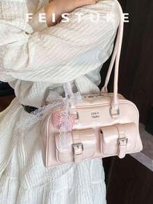 Women Shoulder Bags - 粉紅色的 - 查看 7