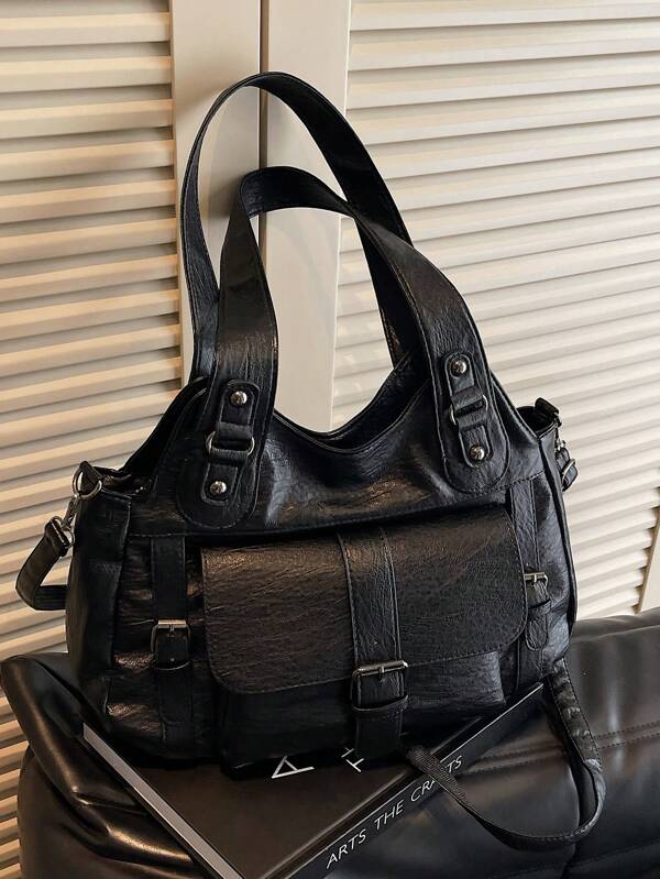 Nova bolsa tote casual minimalista de grande capacidade