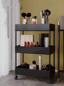 Carrito De Almacenamiento Multiusos Para La Cocina Con Rueda - Negro - Ver 6