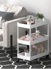 Carrito De Almacenamiento Multiusos Para La Cocina Con Rueda Carrito Organizador para Hogar - Blanco - Ver 5