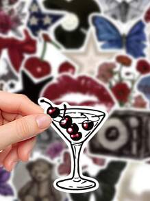 50pcs Pinterest Girl Stickers Laptop Handbook Mobile Phone Case Decoration Stickers