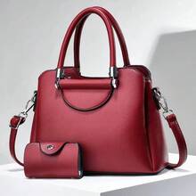 Women Shoulder Bags - 棗紅 - 查看 4