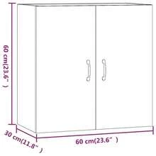Larryhot Mobiletto dA, Parete Grigio Cemento 60x31x60 cm in Legno Massello, Bello e Pratico, Ideale per Riporre e Decorare la Casa - Grigio - Visualizzare 9
