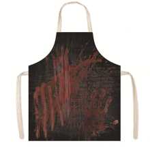 1 件万圣节儿童围裙，带有血腥飞溅设计，适合鬼屋服装，逼真的恐怖角色扮演配件，适合节日派对 - 彩色 - 查看 14