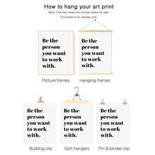 1 幅帆布海报“做你想成为的人”，励志名言墙面艺术装饰画，适用于家居装饰、客厅和卧室，无框 - 彩色 - 查看 9