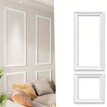 1 rotolo da 118,11 pollici di modanatura decorativa da parete in PVC flessibile, moderno elemento decorativo fai da te per un elegante soggiorno o sala da pranzo, perfetto per un moderno elemento decorativo fai da te | Carta da parati elegante | Carta da parati facile da installare, arredamento per la casa