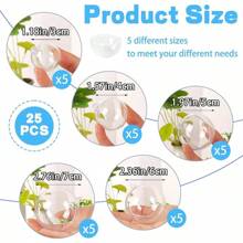 Clear Plastic Fillable Ornaments,Transparent DIY Craft Ball,Clear DIY Christmas Ornament 5 Different Sizes For Wedding,Party,Home Decor