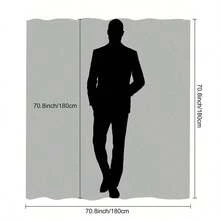 1 件复古长颈鹿纹理艺术印花防水浴帘/挂毯，奢华元素浴室装饰挂件，12 个挂钩，防水涤纶面料，可机洗，适用于酒店、公寓、家居，35 英寸 X 70 英寸、47 英寸 X 70 英寸、59 英寸 X 70 英寸、70 英寸 X 70 英寸秋季装饰浴室配件返校