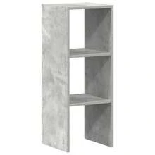 Libreria impilabile Larryhot grigio cemento 30x30x80 cm in legno ingegnerizzato, bella e pratica, ideale per riporre oggetti e decorare la casa - Grigio - Visualizzare 2