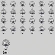 39/59pcs Stainless Steel Assorted Embossed Patterns, Leaf Embossed, Shell Embossed - Suitable For Jewelry Making, Handmade DIY Pendants, Necklaces, Bracelets, Earrings, Jewelry Accessories