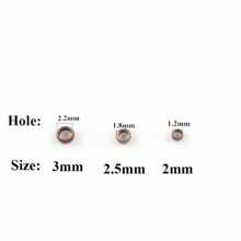 500 de bucăți din oțel inoxidabil mărgele cu bile de sertizare cu diametrul de 2/2,5/3mm margele distanțiere pentru dop pentru accesorii de fabricare de bijuterii DIY