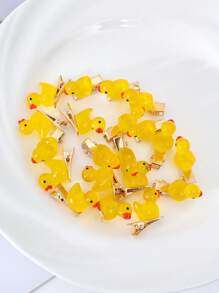 50 件迷你鸭形发夹，时尚、优雅、可爱的一体式夹子侧刘海发夹，发饰装饰，适合女士和女孩的礼物，适合日常和节日佩戴，爪夹、发夹、发夹、发夹、发夹、按扣夹、学校用品、发夹