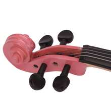 Violin 4/4 Full Size For Beginners With Hard Case, Bow, Rosin Pink - Pink - View 3