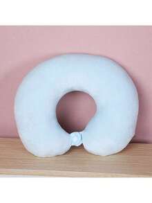 1/2 件纯色 U 型枕，办公室午睡柔软枕头，旅行汽车旅行颈部保护，旅行伴侣，提升旅行幸福感，共有 7 种颜色可供选择，颈椎护理的好选择，送给家人和爱人的最佳礼物旅行必需品度假颈枕旅行