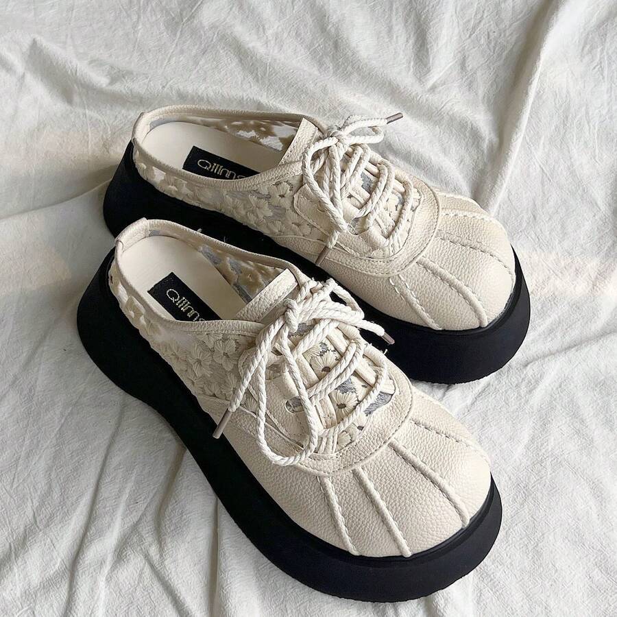 Women Flat Sandals - 棕色 - 查看 1