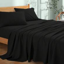 Mikrofaser-Bettlaken (1 Stück), In Verschiedenen Größen Erhältlich, Geeignet Für Einzel-, Doppel- Und Kingsize-Betten. Weich Und Hautfreundlich, Hochwertige Qualität – Die Ideale Wahl Für Schlafzimmer, Hotels Und Pensionen, Passend Für Alle Altersgruppen.